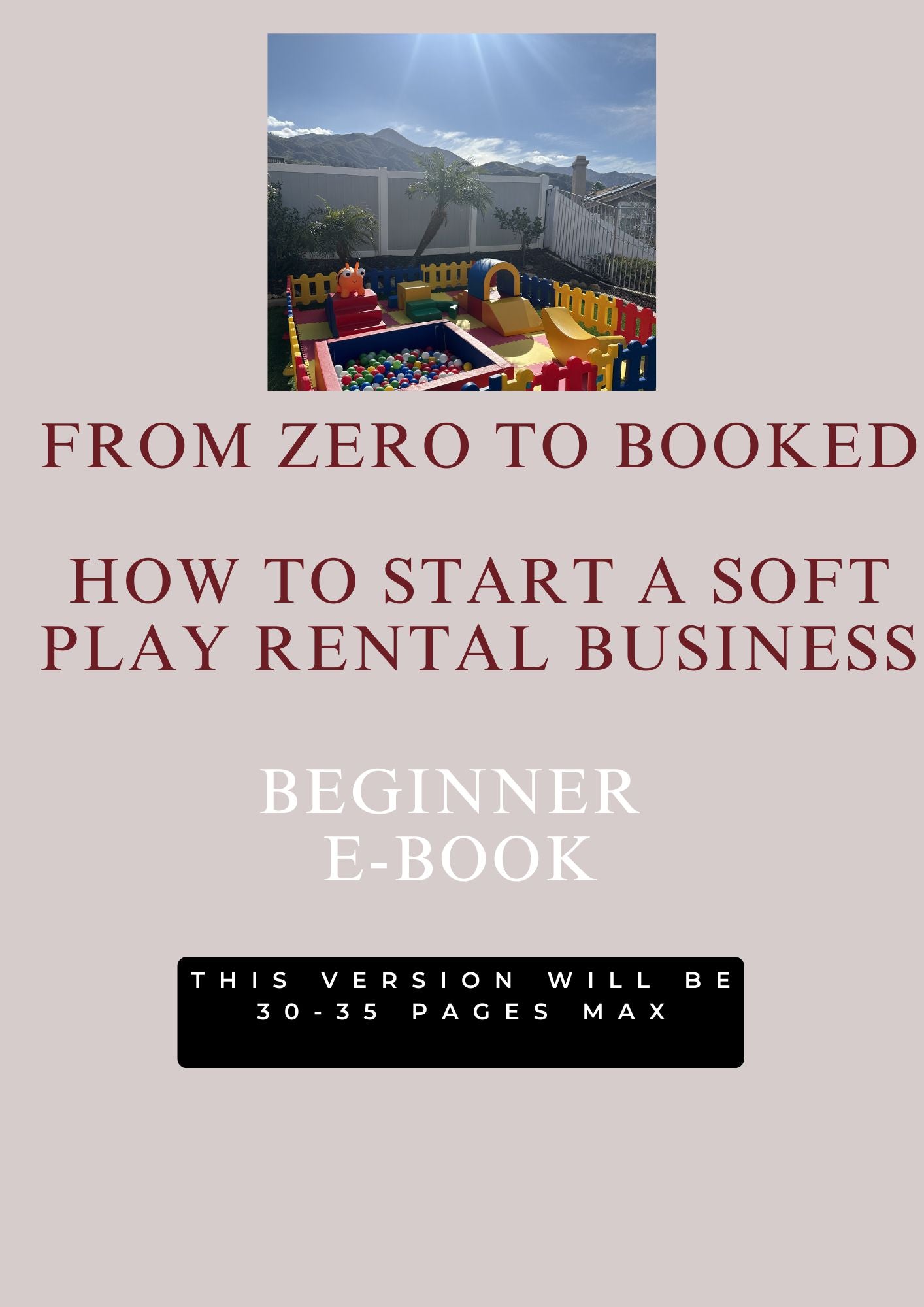 Softplay E-Book Beginner Guide
